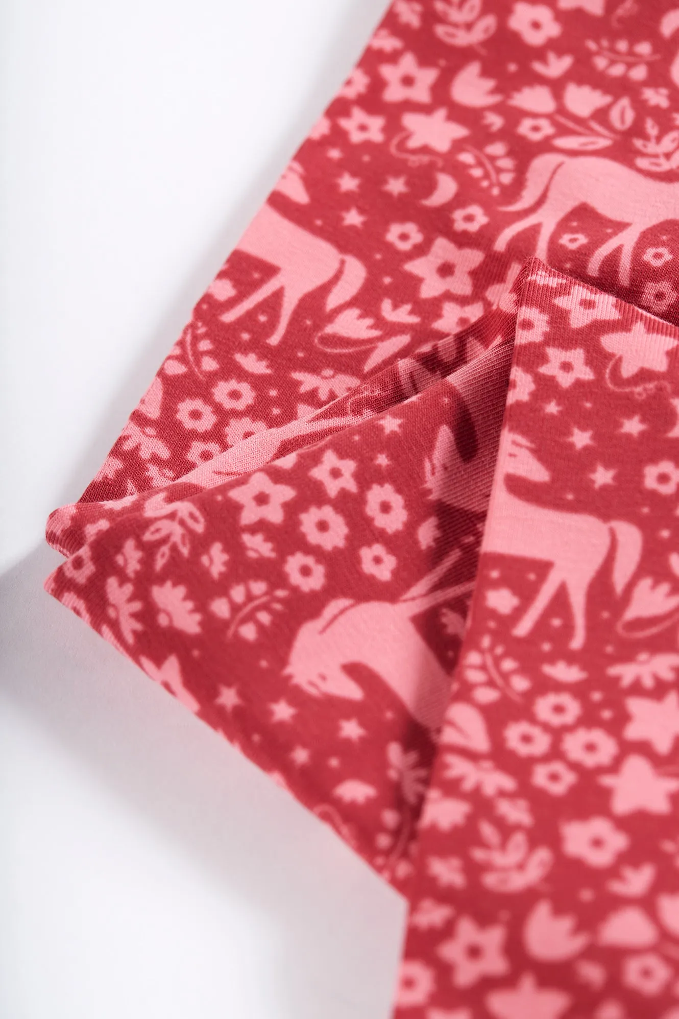 Frugi Libby Leggings, Guava Wild Ponies, horse Leggings- Organic Cotton-Children's Clothing