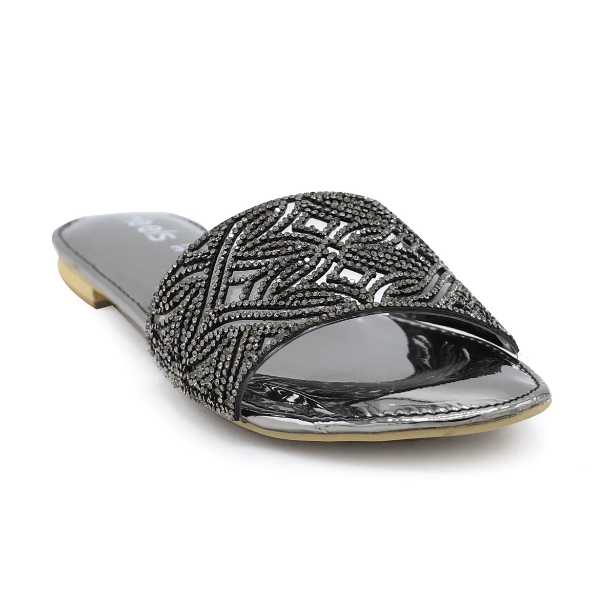 Grey Fancy Slipper 042076