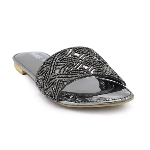 Grey Fancy Slipper 042076