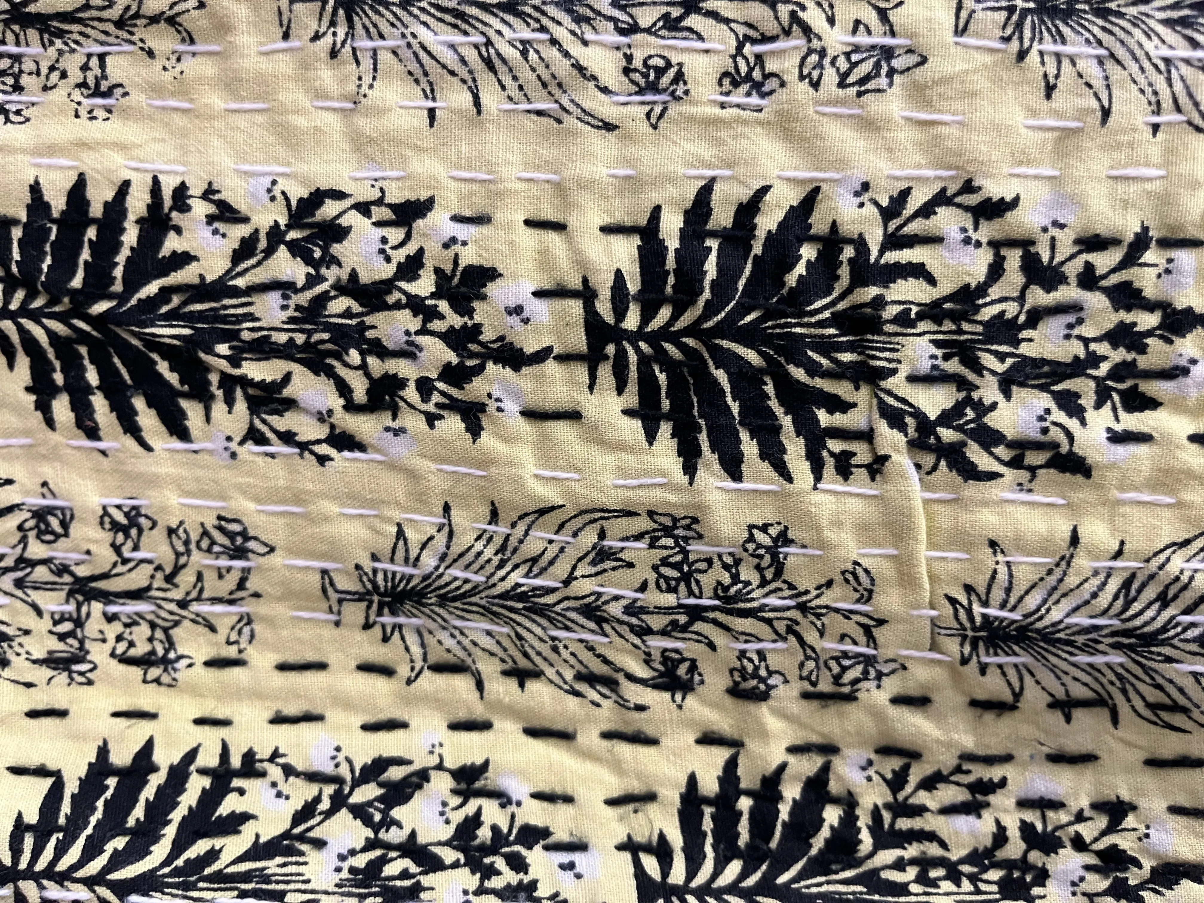 Handmade 100% Cotton Printed Kantha Quilted Kimono Jacket