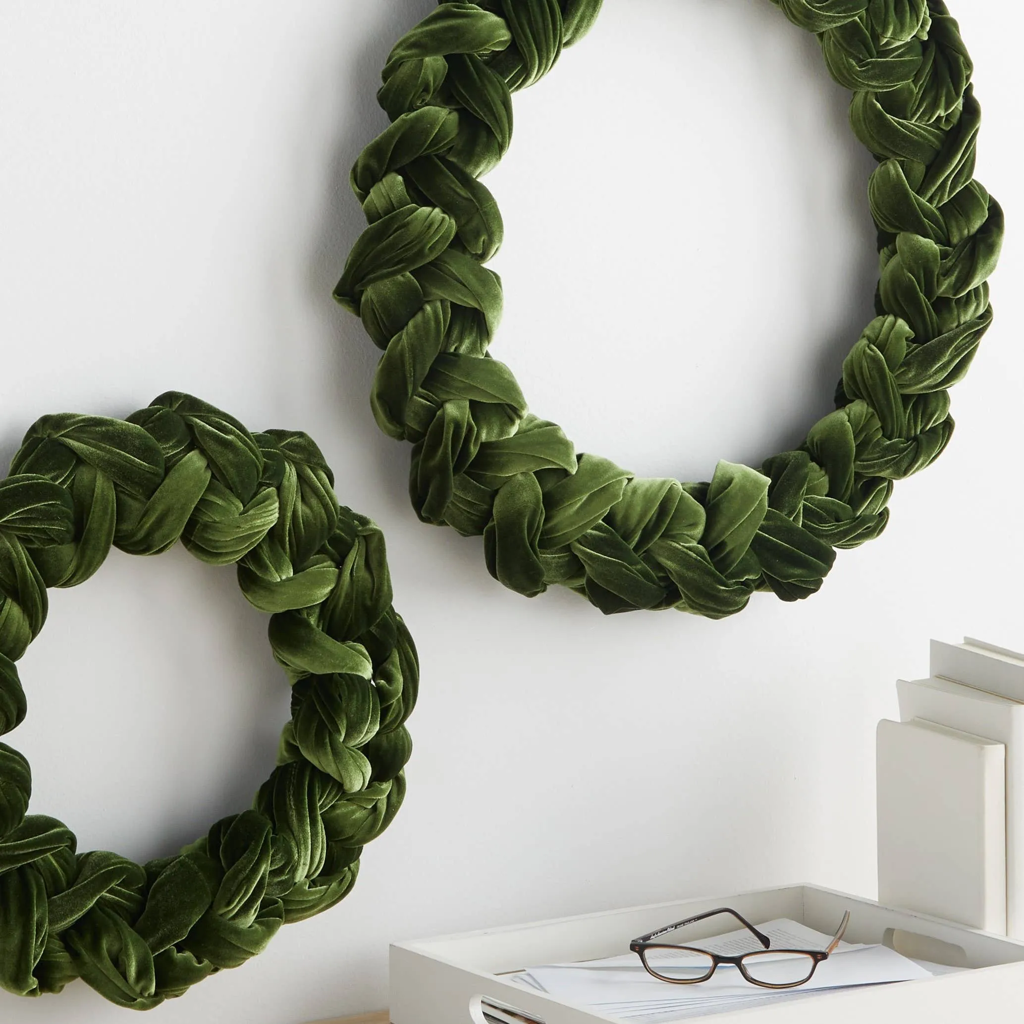 Handmade Woven Velvet Wreath