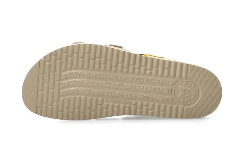 'Hyacinta' women's strap sandal - yellow