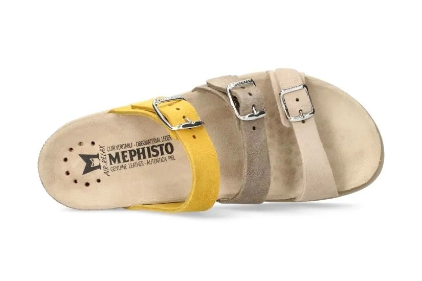 'Hyacinta' women's strap sandal - yellow