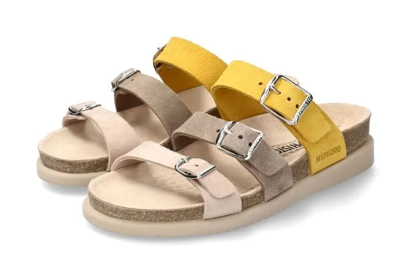 'Hyacinta' women's strap sandal - yellow