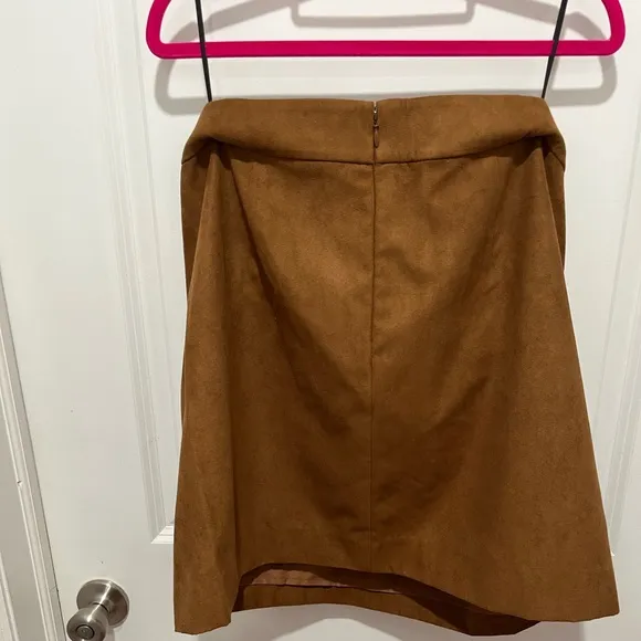 J.Crew NWT Faux-suede Mini Skirt - New Women | Color: Brown | Size: 14