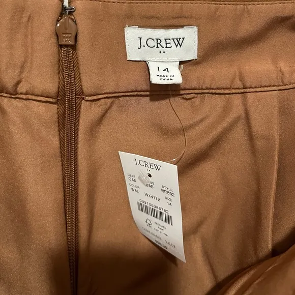 J.Crew NWT Faux-suede Mini Skirt - New Women | Color: Brown | Size: 14