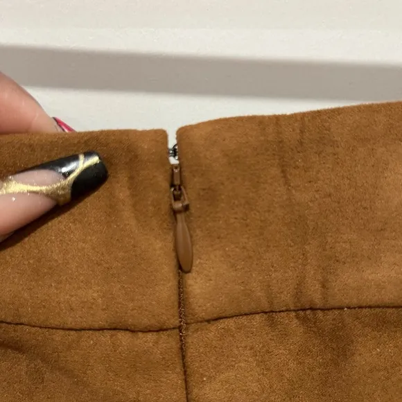 J.Crew NWT Faux-suede Mini Skirt - New Women | Color: Brown | Size: 14