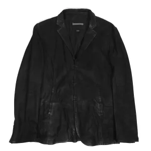 John Varavatos Leather Jacket Size 50