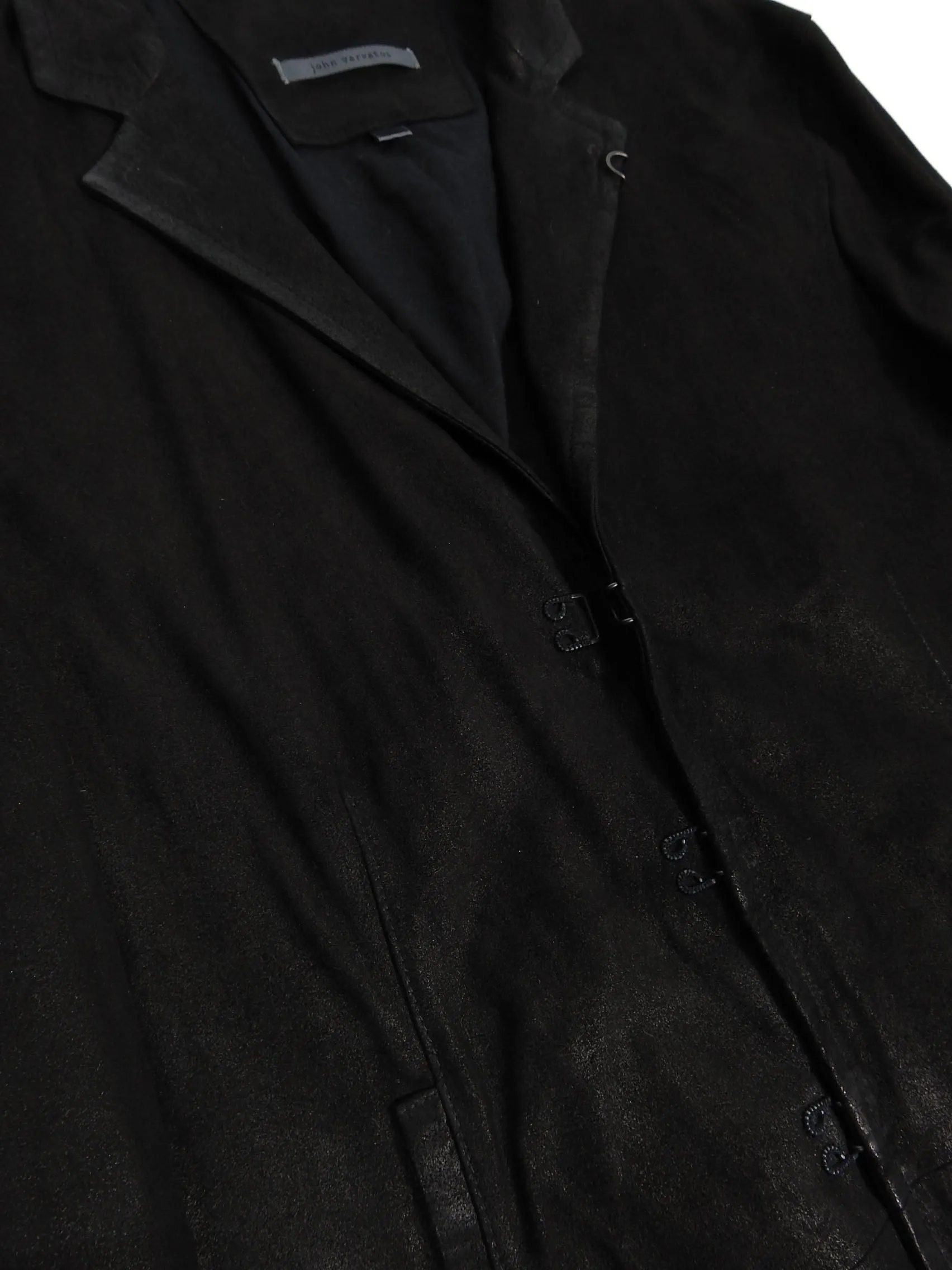 John Varavatos Leather Jacket Size 50
