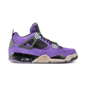 Jordan 4 Travis Scott F&F Purple (Black Midsole/Black Tabs)