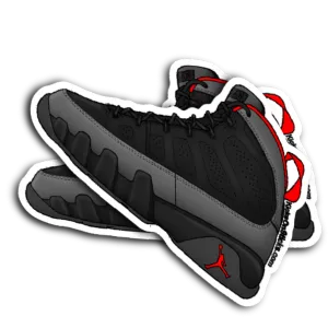 Jordan 9 "Charcoal" Sneaker Sticker