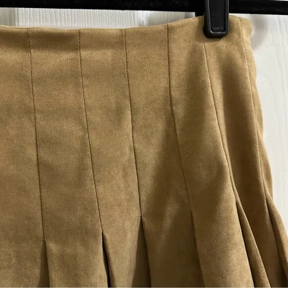 JULIE BROWN New York Fall Collection “The Kirby Skirt” Women’s S, mocha, pleated