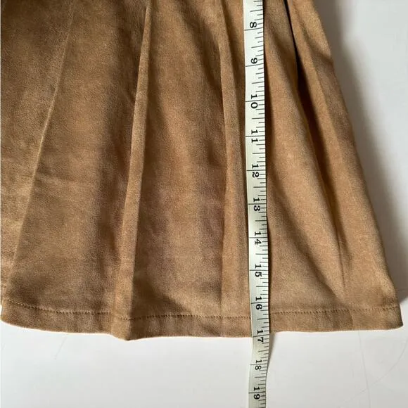 JULIE BROWN New York Fall Collection “The Kirby Skirt” Women’s S, mocha, pleated