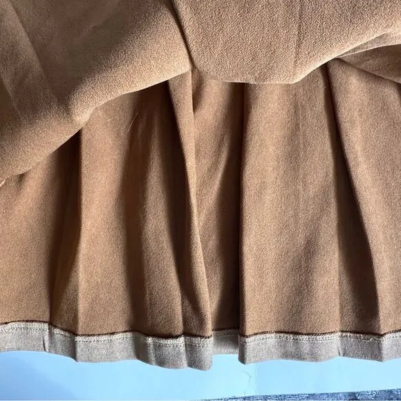 JULIE BROWN New York Fall Collection “The Kirby Skirt” Women’s S, mocha, pleated