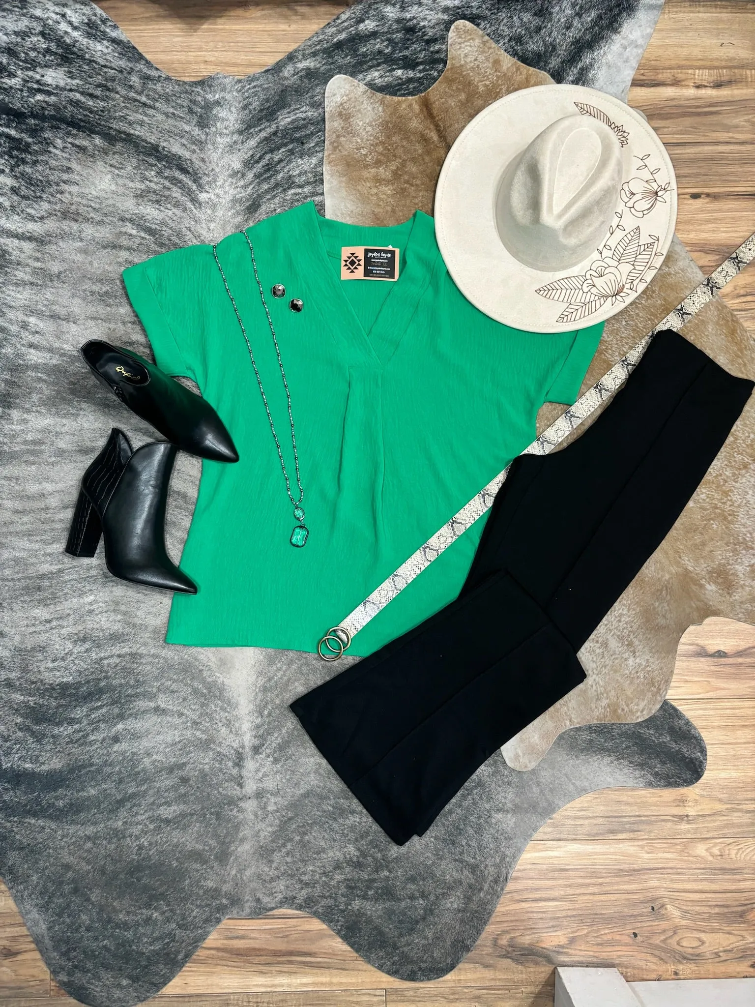 Katie Crossover V-neck Top