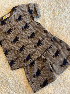 Klingaru Summer Short Set - Grey Chidiya