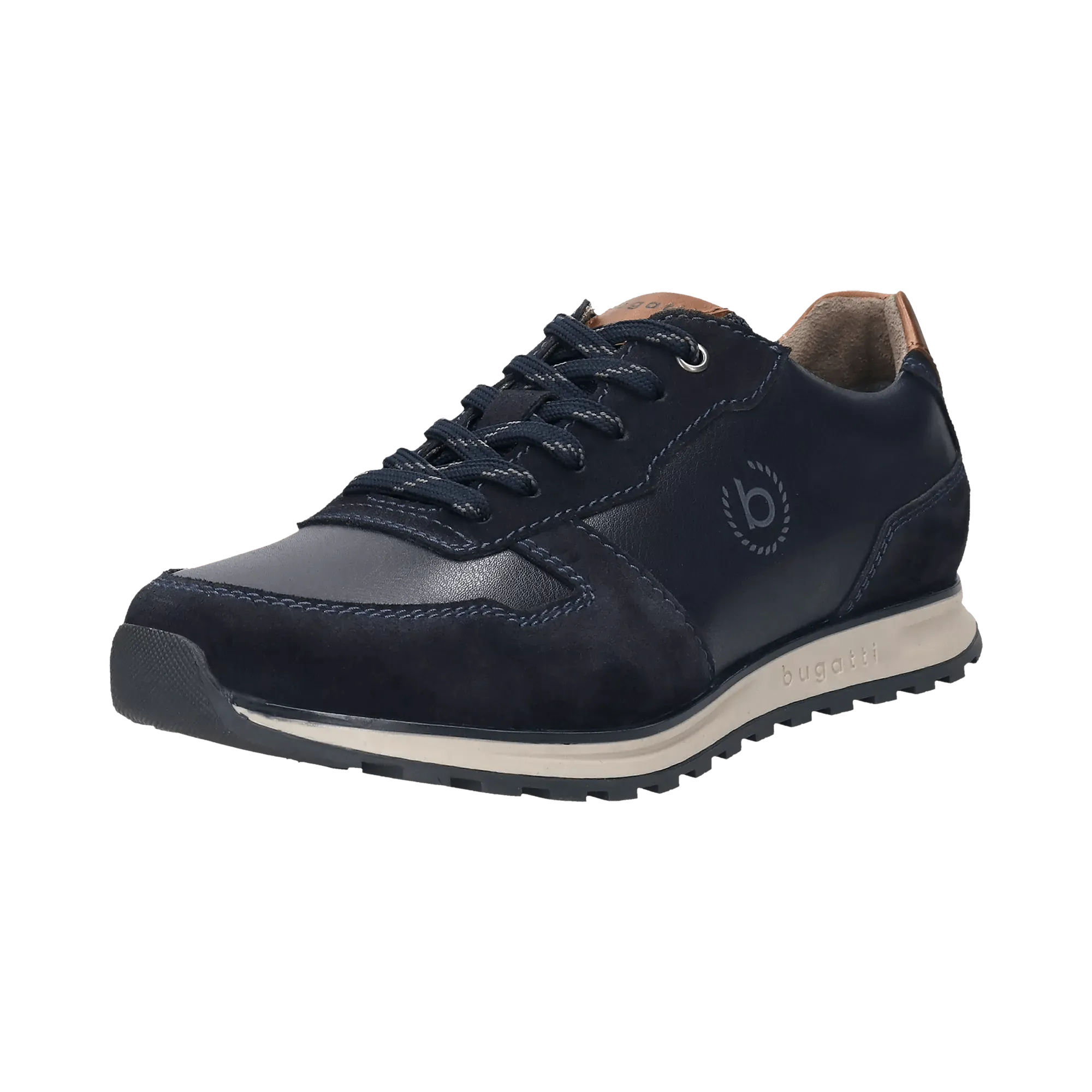 Leder Sneaker dunkelblau