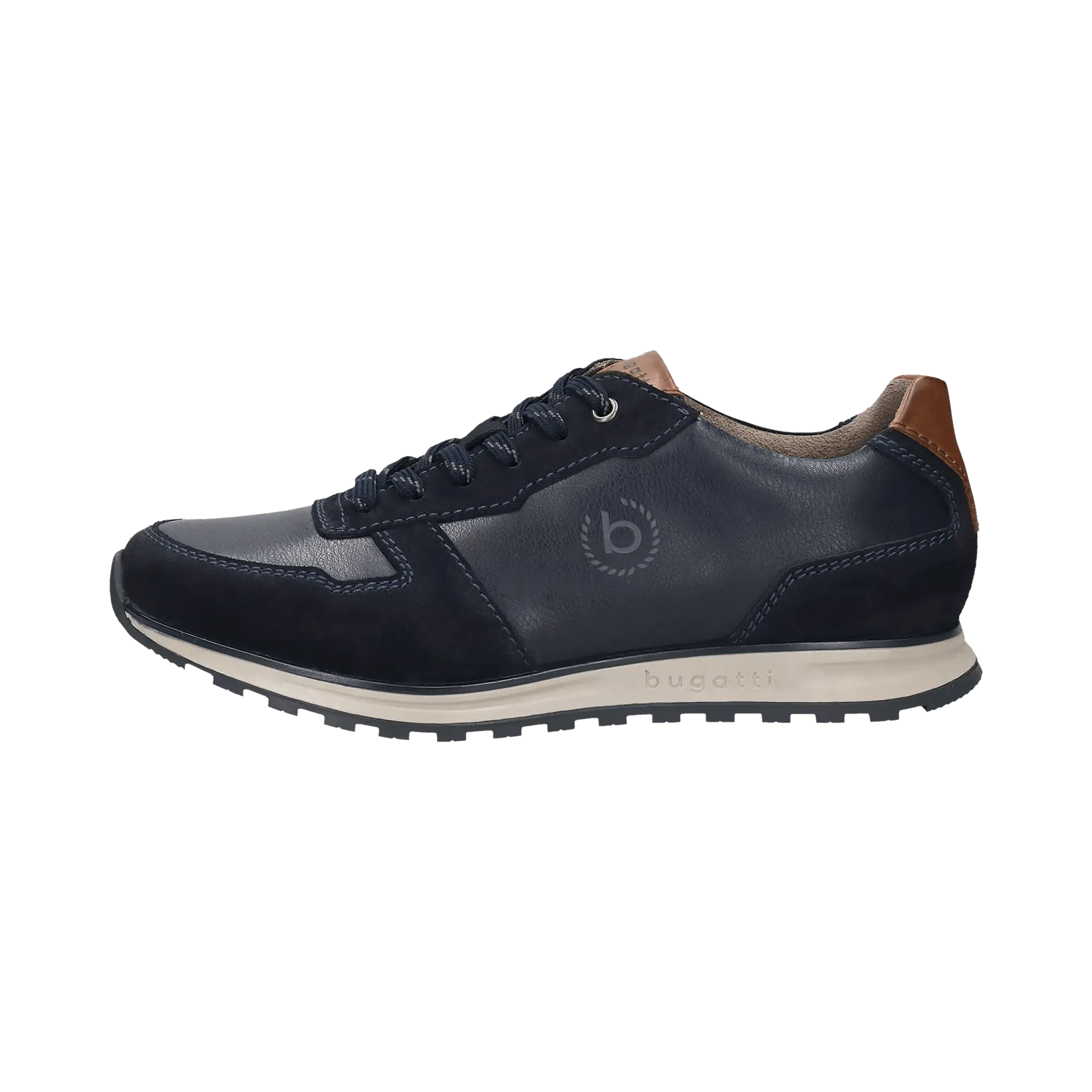 Leder Sneaker dunkelblau