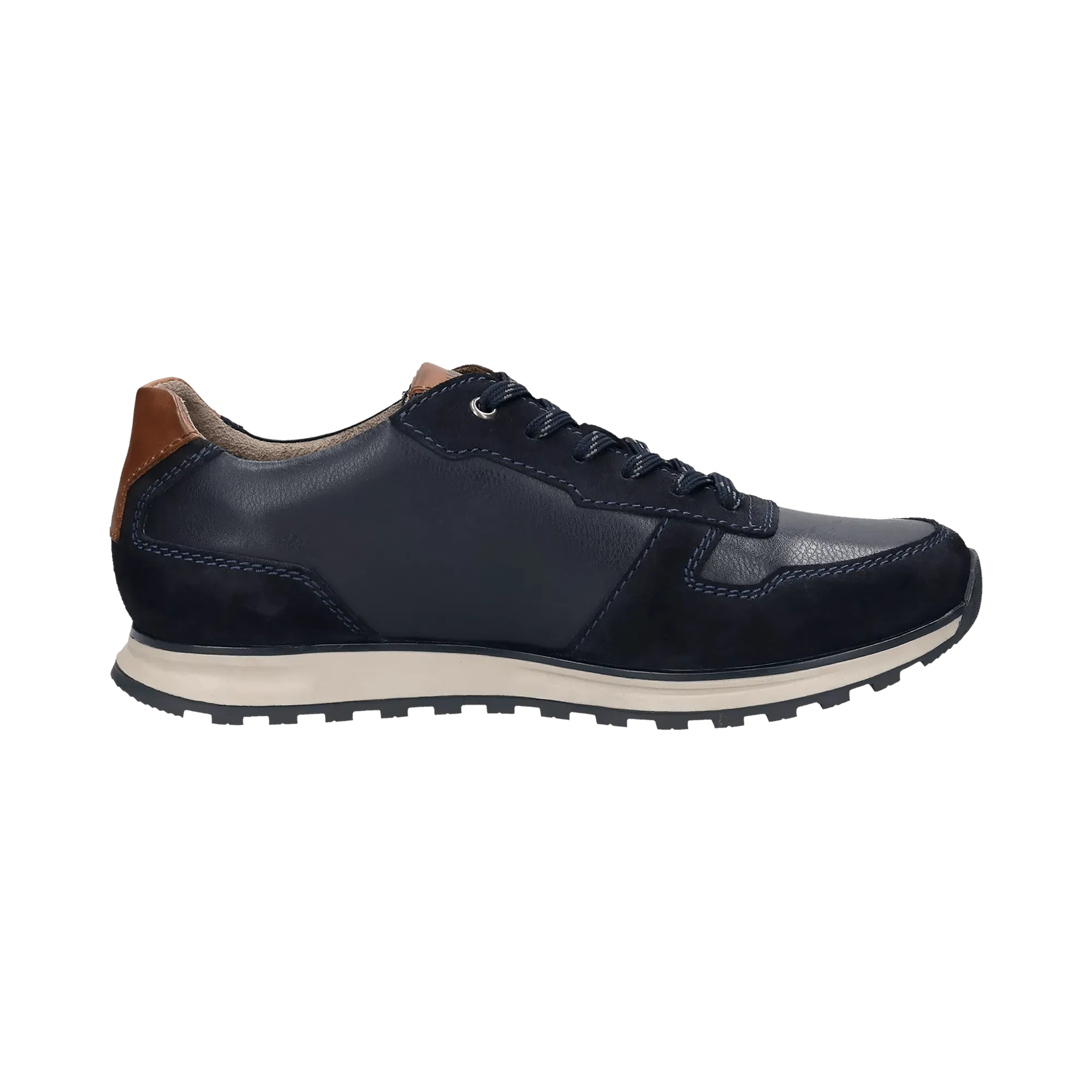 Leder Sneaker dunkelblau