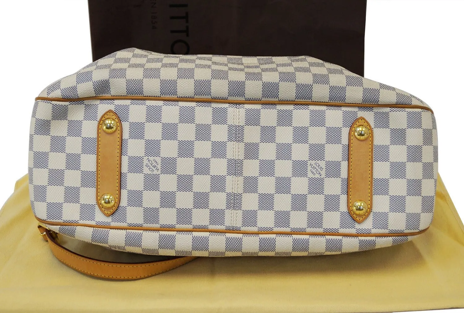 LOUIS VUITTON Damier Azur Siracusa GM Shoulder Handbag