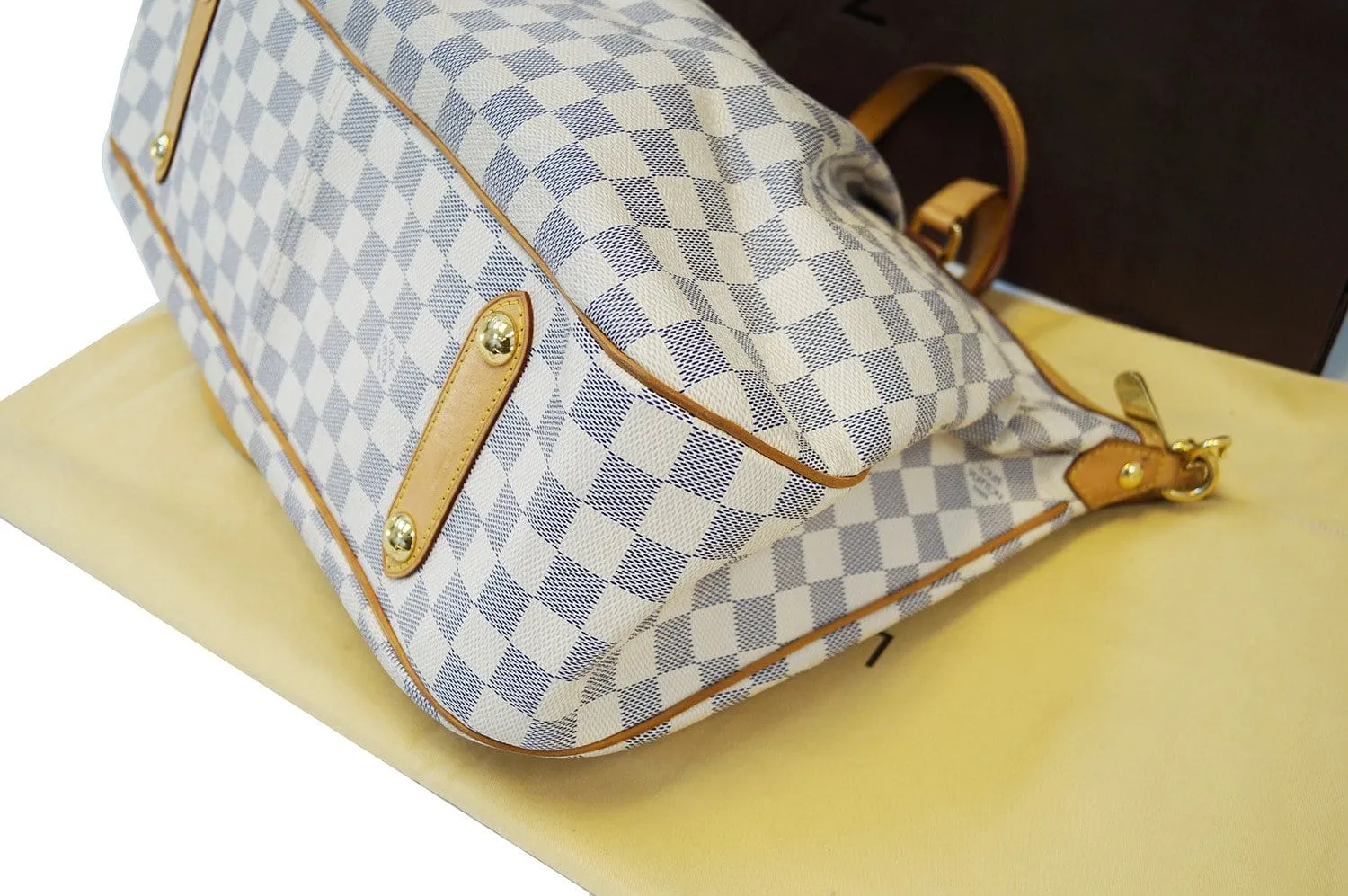 LOUIS VUITTON Damier Azur Siracusa GM Shoulder Handbag