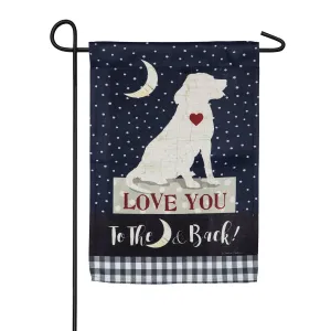 Love You Dog Garden Suede Flag,14s8902
