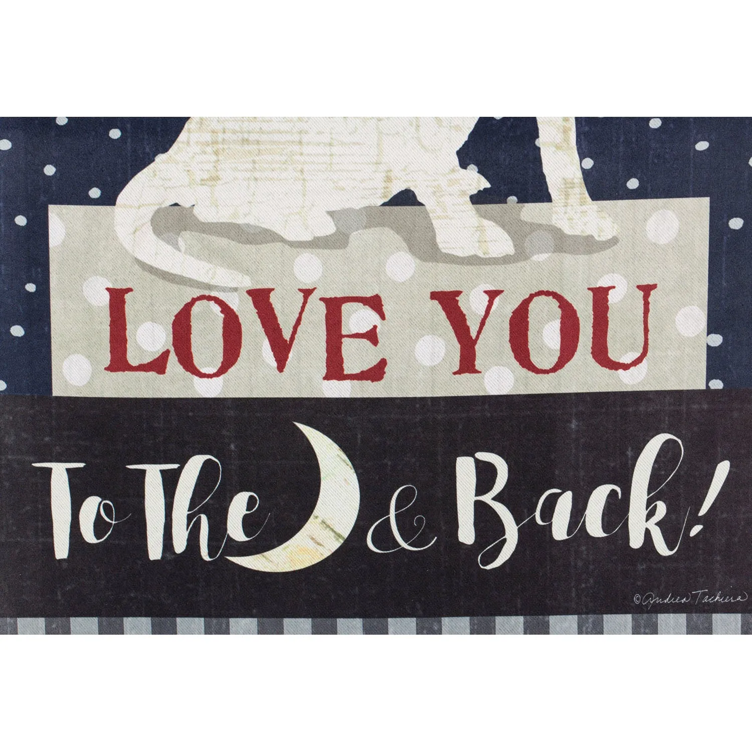 Love You Dog Garden Suede Flag,14s8902