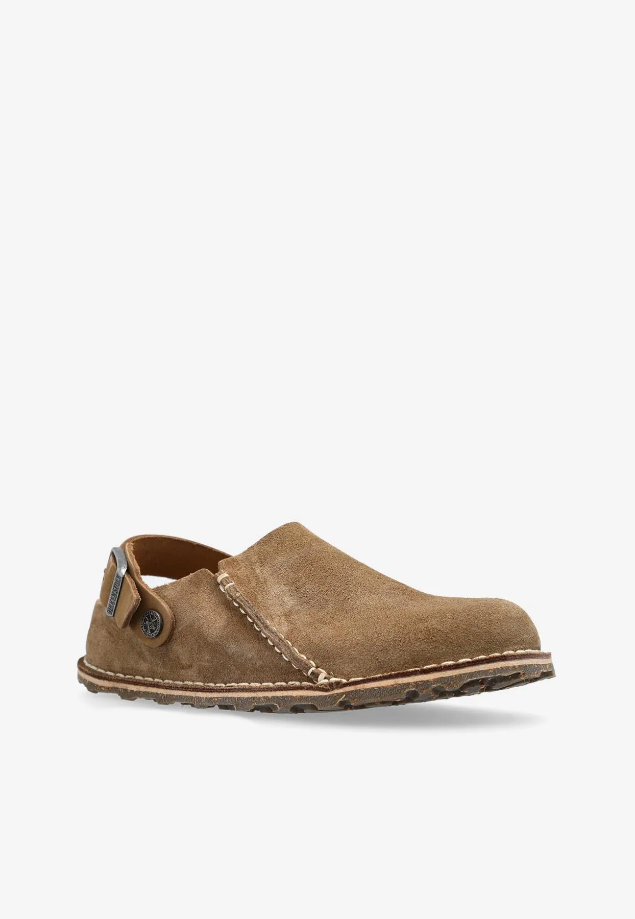 Lutry Suede Slippers with Buckled Strap