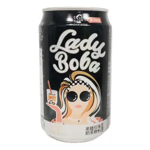 Madam Hong Lady Boba Brown Sugar Bubble Tea 315ml ~ 洪大媽波波小妞 黑糖珍珠奶茶 315ml