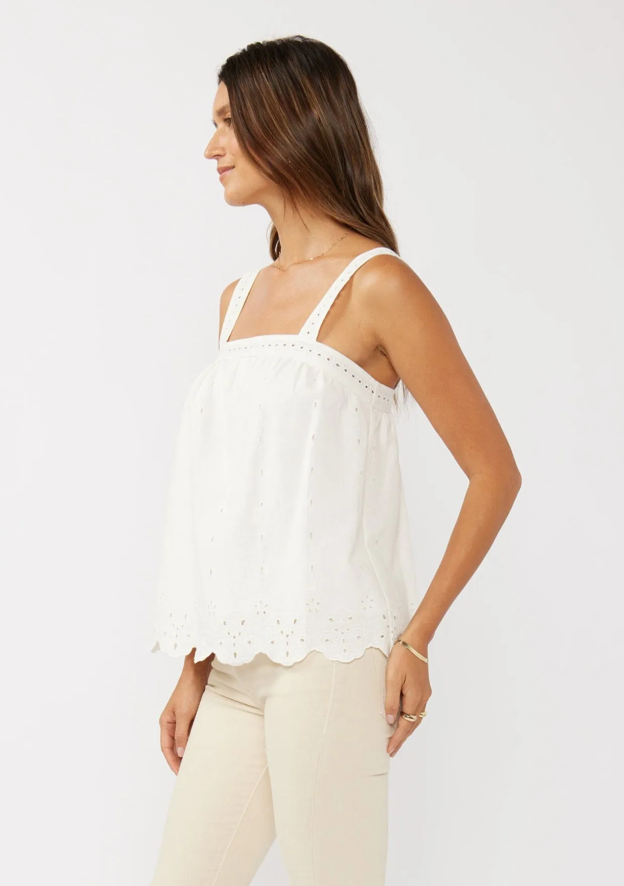 Maribel Eyelet Tank Top