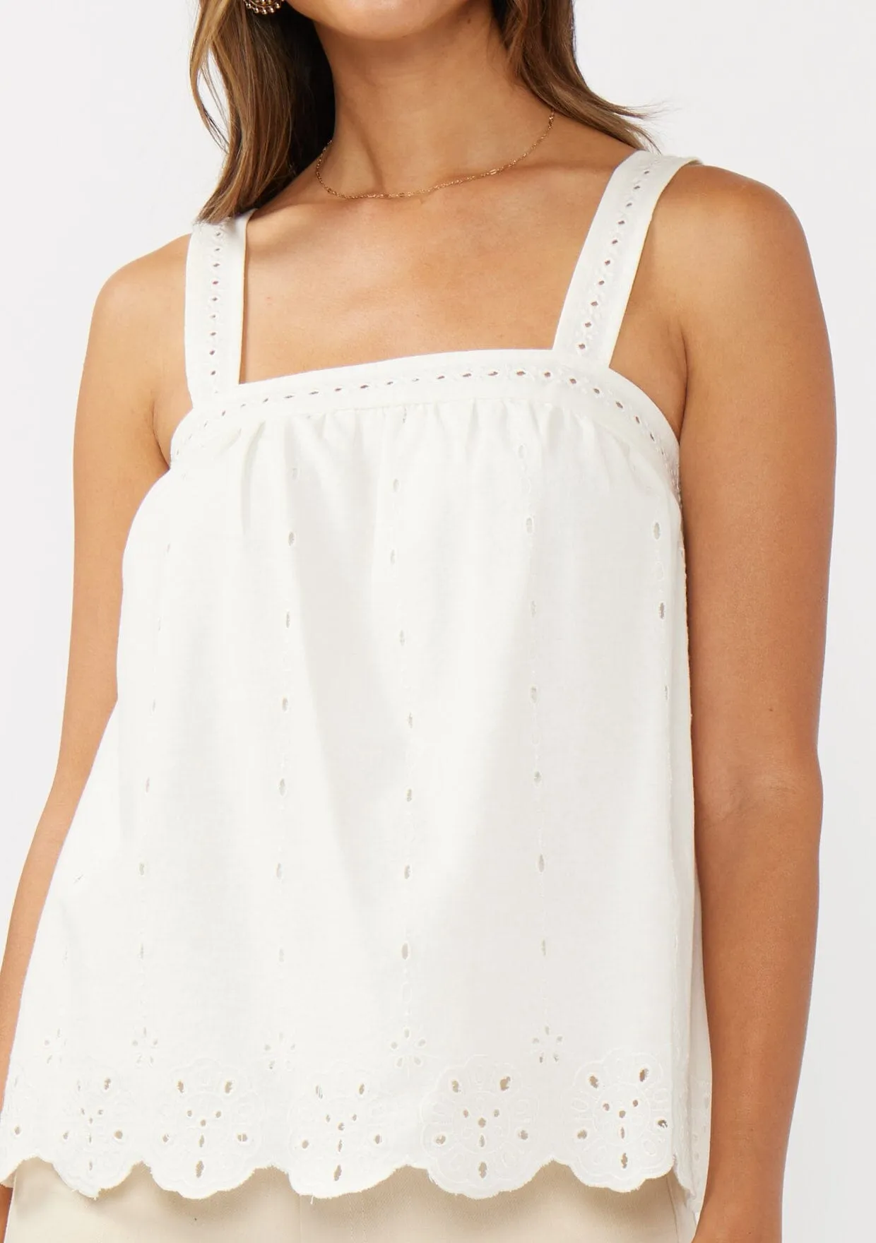Maribel Eyelet Tank Top