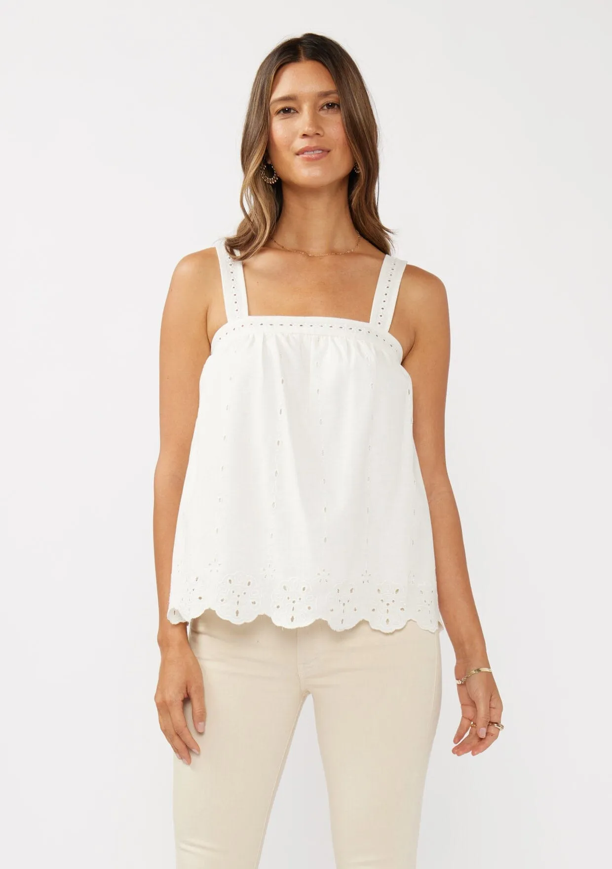 Maribel Eyelet Tank Top