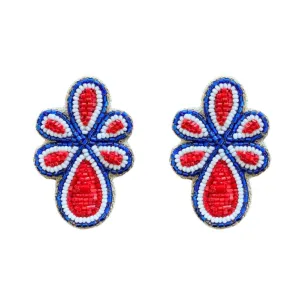 Mercer Earrings in Red, White and Blue