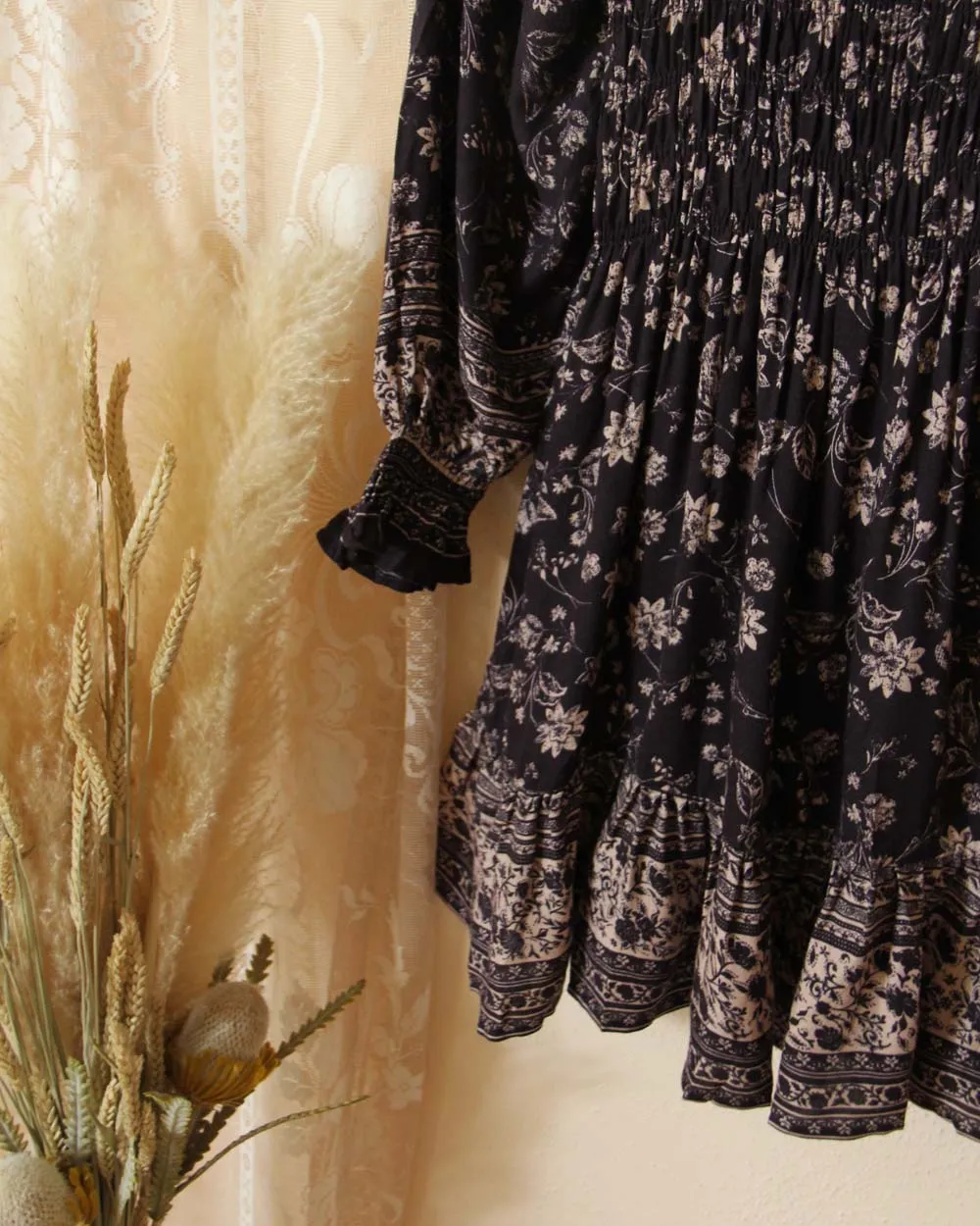 Midnight Flora Dress