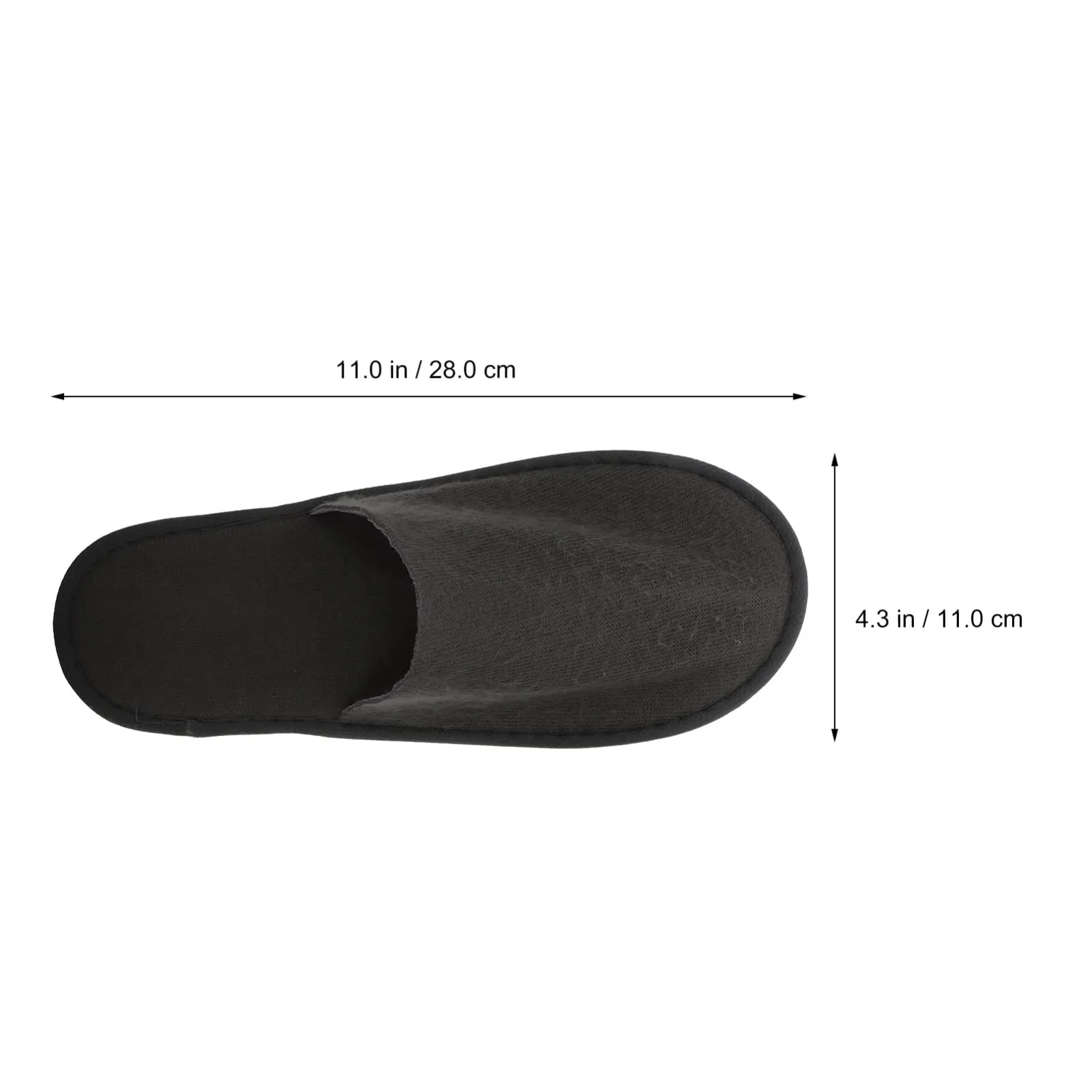 Milisten Shower Shoes 20Pcs Disposable Slippers Travel Slippers Cotton Closed Toe Slippers Washable Slippers Folding Spa Slippers For Guests Hotels Office (Light Grey) Disposable House Slippers