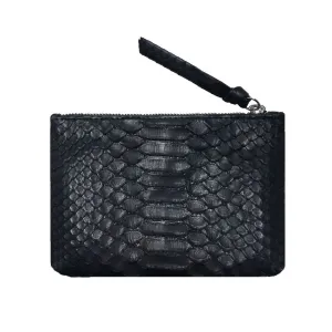 Mini Snakeskin Cosmetic Bag