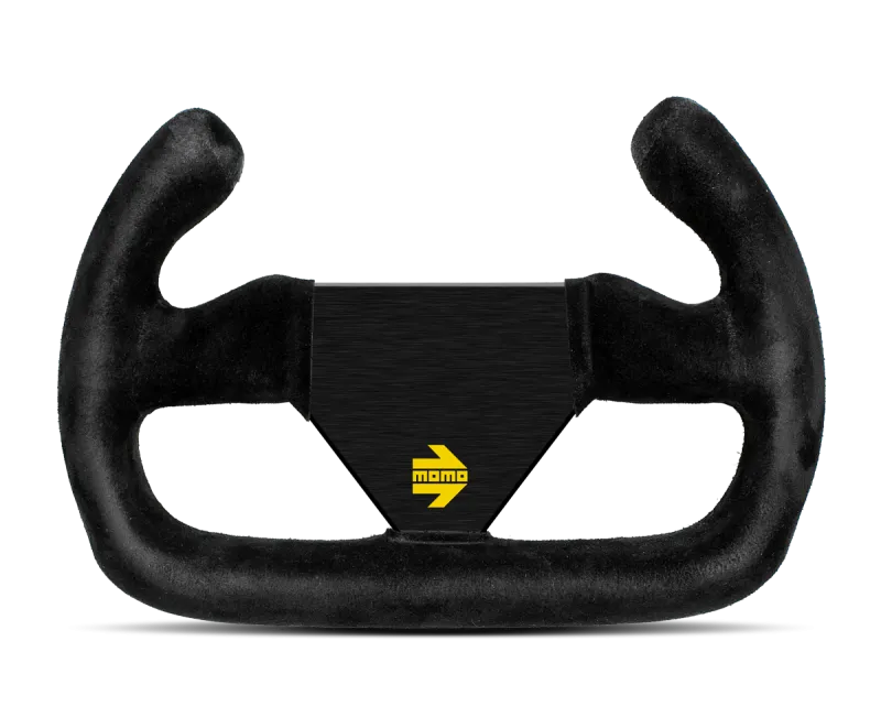 Momo MOD12/C Steering Wheel 250 mm -  Black Suede/Black Spokes