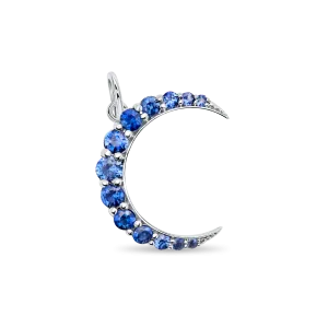 Moon Pendant in Blue Sapphire