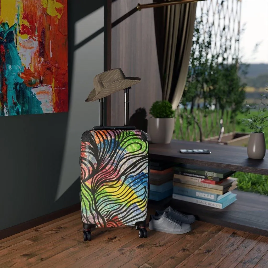 Moon's Wall Carryon Suitcase