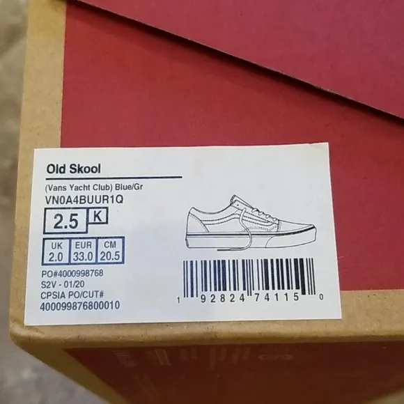 NEW!! Vans Old Skool Yacht Club - sz 2.5