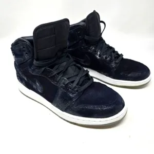 Nike Air‎ Jordan 1 Retro High Heiress Black Suede GS 832596-001 Size 7Y No Box.