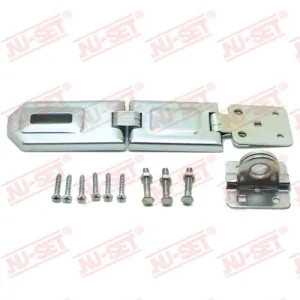 NuSet 6" Hasp, Single-Hinge, Flexible, Rolled Edge