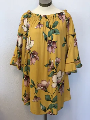OFF SHOULDER WOVEN DRESS