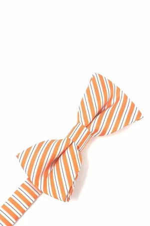 Orange Newton Stripe Kids Bow Tie