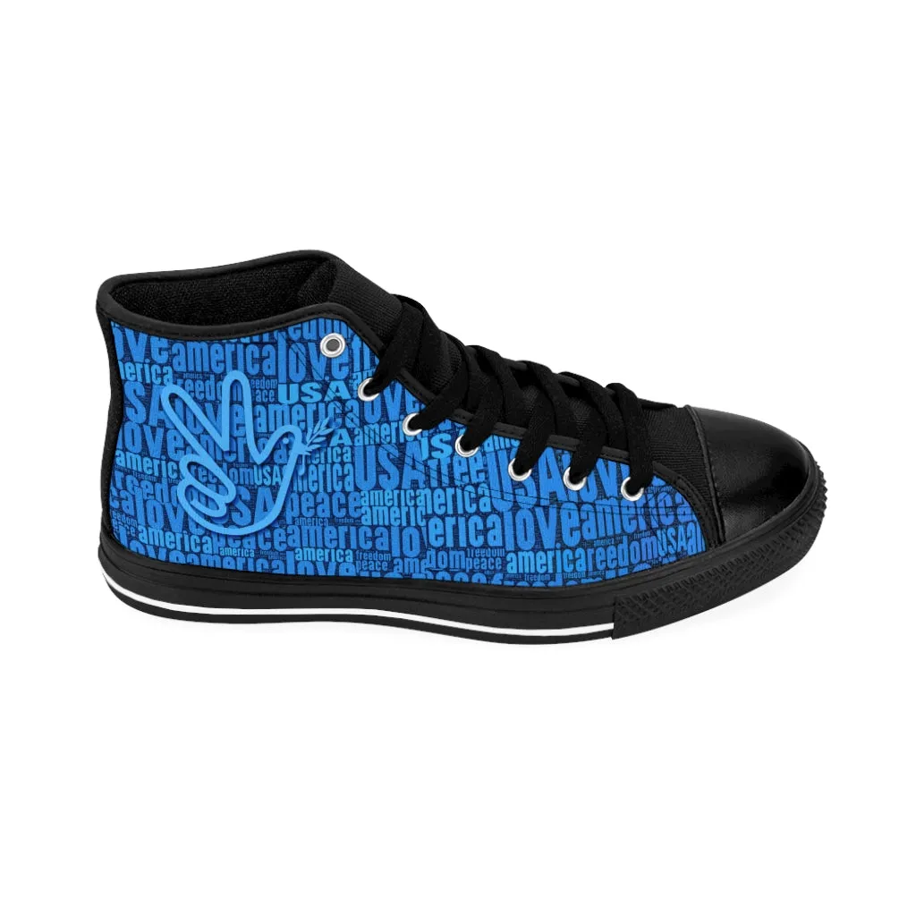 Peace Dove - USA - Women's High-top Sneakers