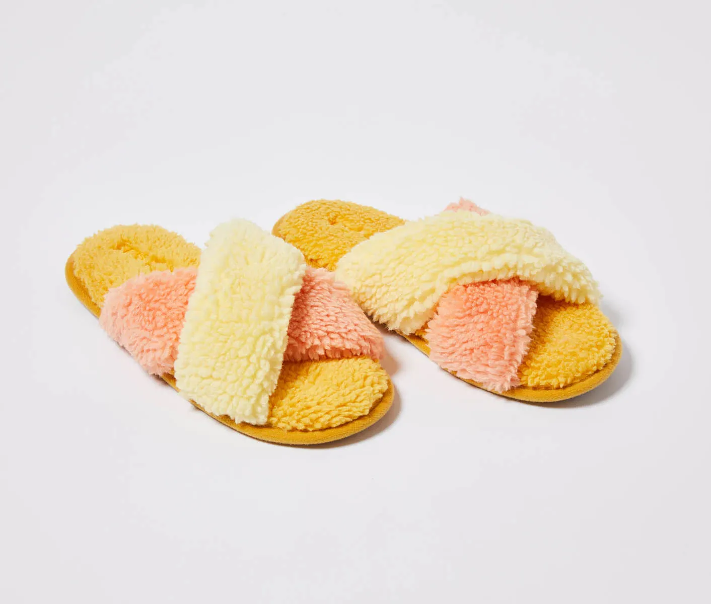 Peaches and Pineapples Boucle Adult Slippers