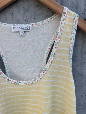 PJ Salvage Stripe Fields Tank Sunshine