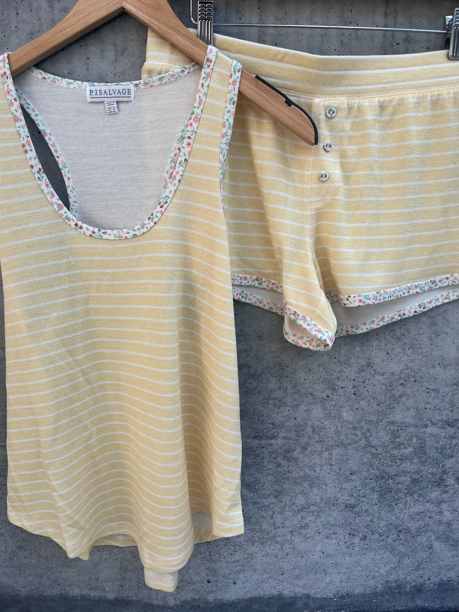 PJ Salvage Stripe Fields Tank Sunshine