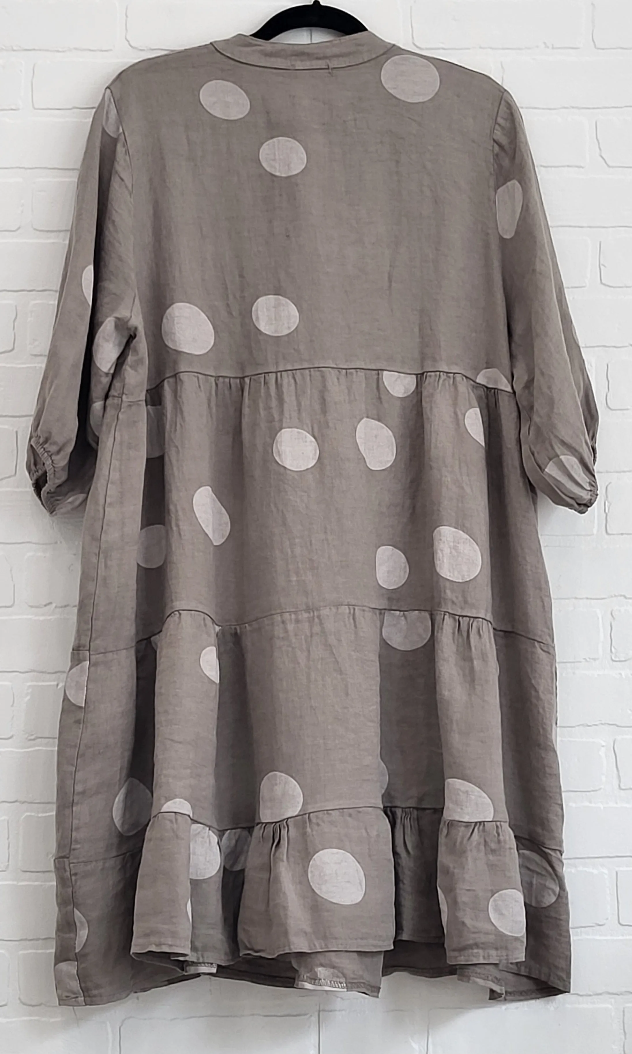 Polka Dot Linen Dress