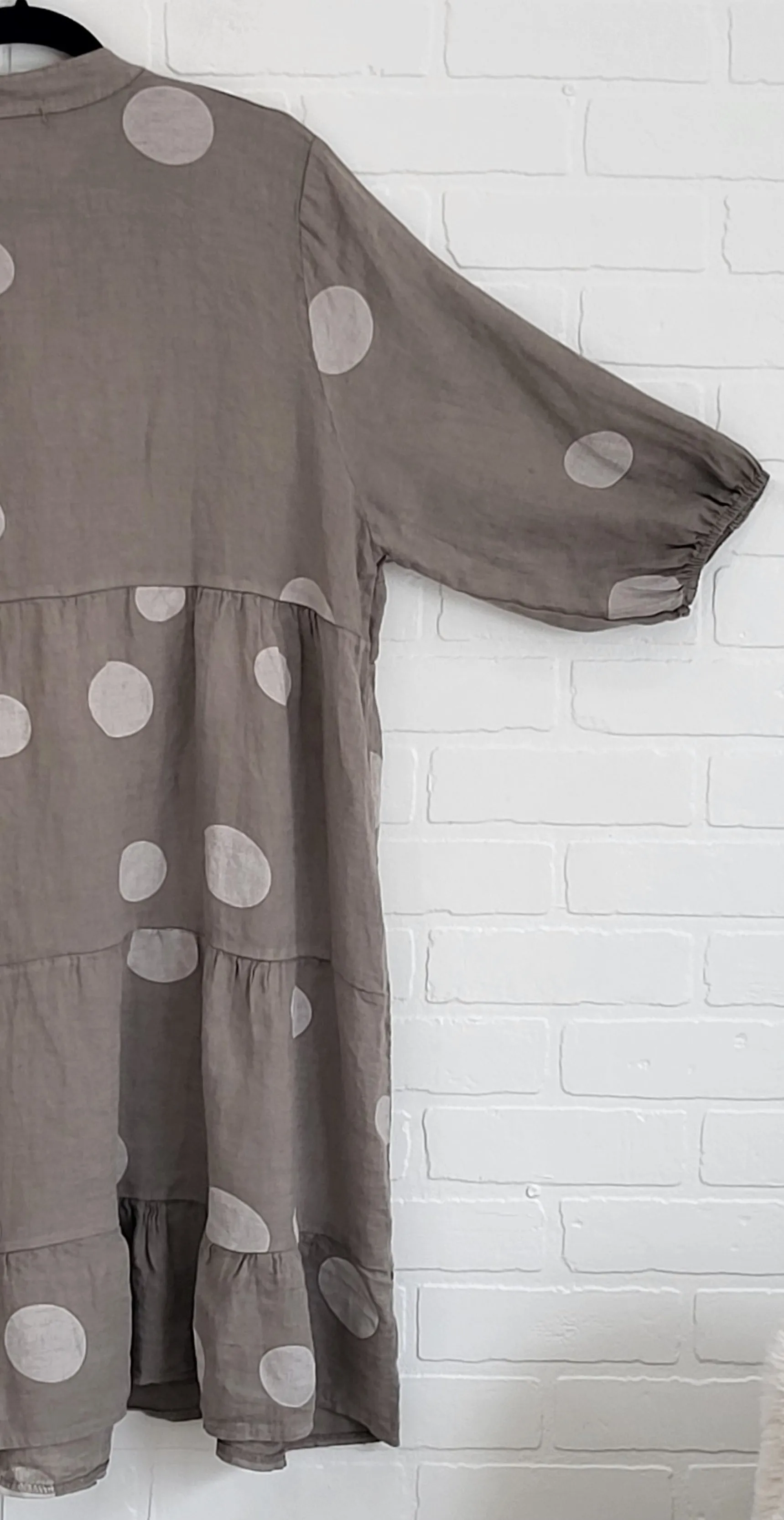 Polka Dot Linen Dress